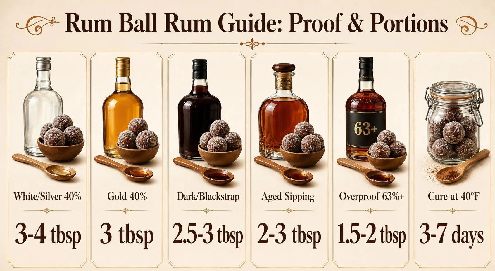 What Rum To Use For Rum Balls? 1 Rum Ball Rum Guide: Proof & Portions — key facts at a glance