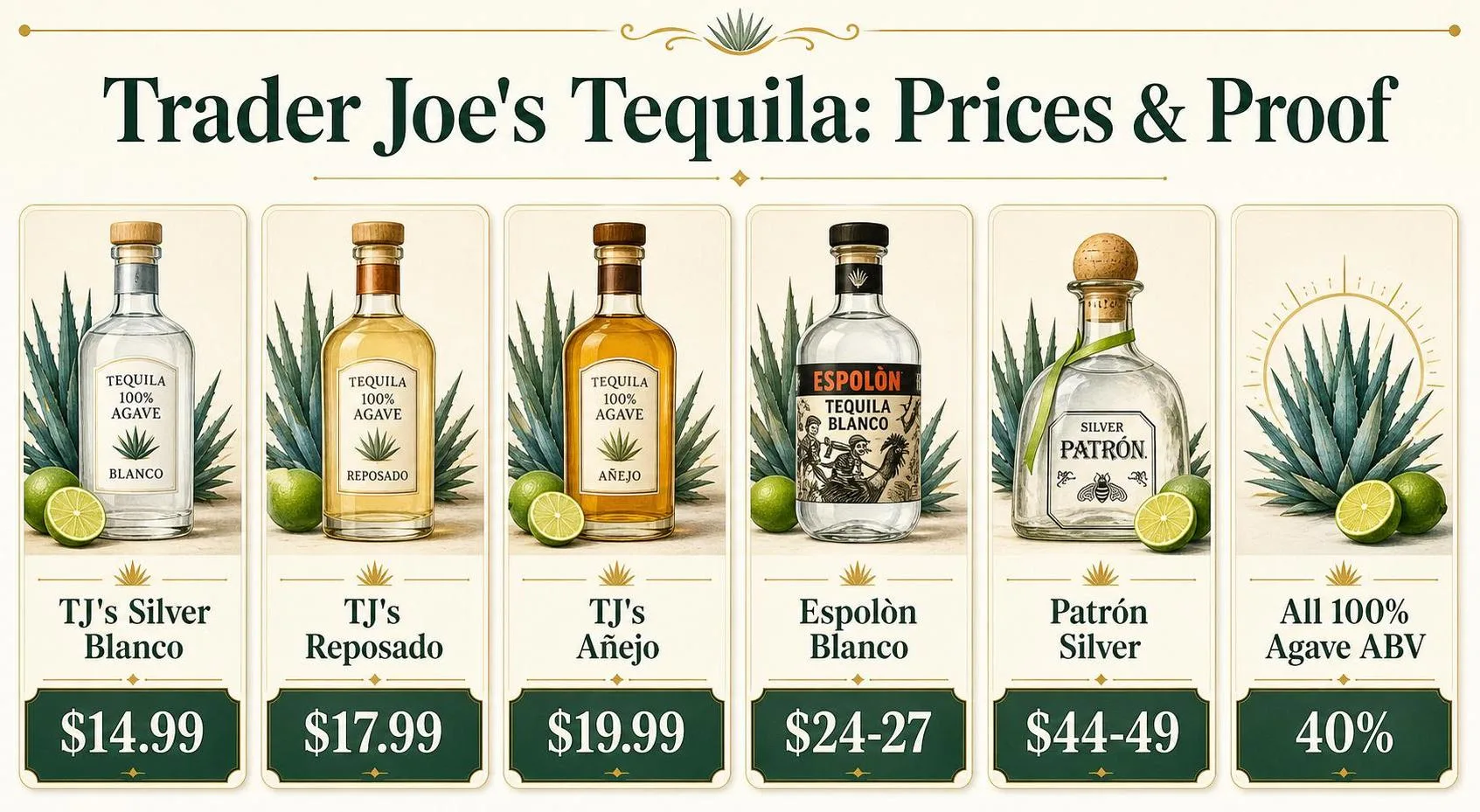 What Tequila Does Trader Joe’S Sell? 1 Trader Joe's Tequila: Prices & Proof — key facts at a glance