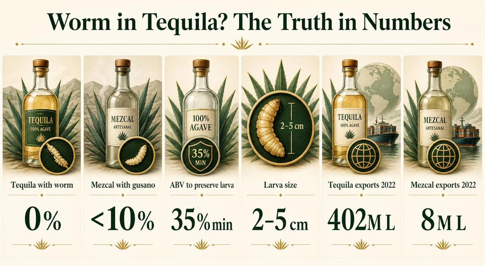 Worm in Tequila? The Truth in Numbers — key facts at a glance