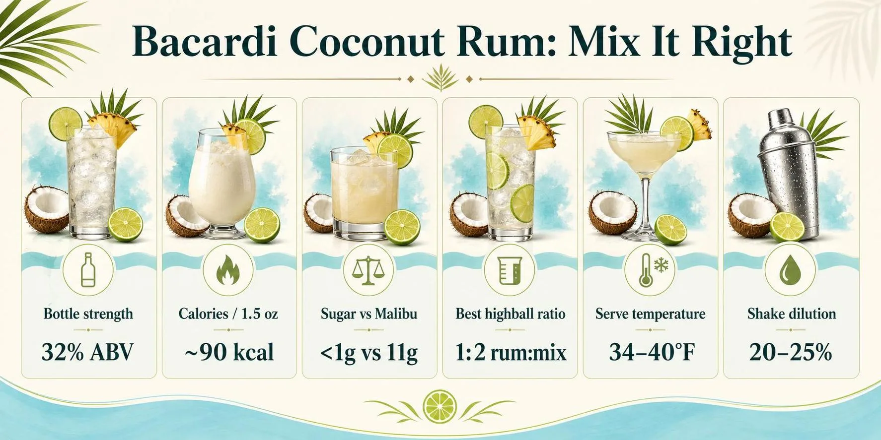 What To Mix Bacardi Coconut Rum With? 1 Bacardi Coconut Rum: Mix It Right — key facts at a glance