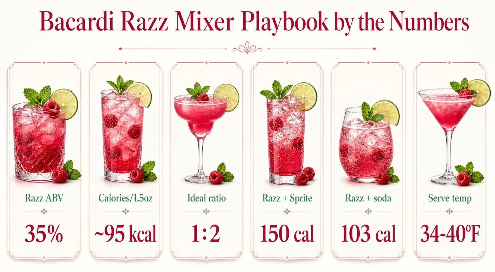 Bacardi Razz Mixer Playbook by the Numbers — key facts at a glance