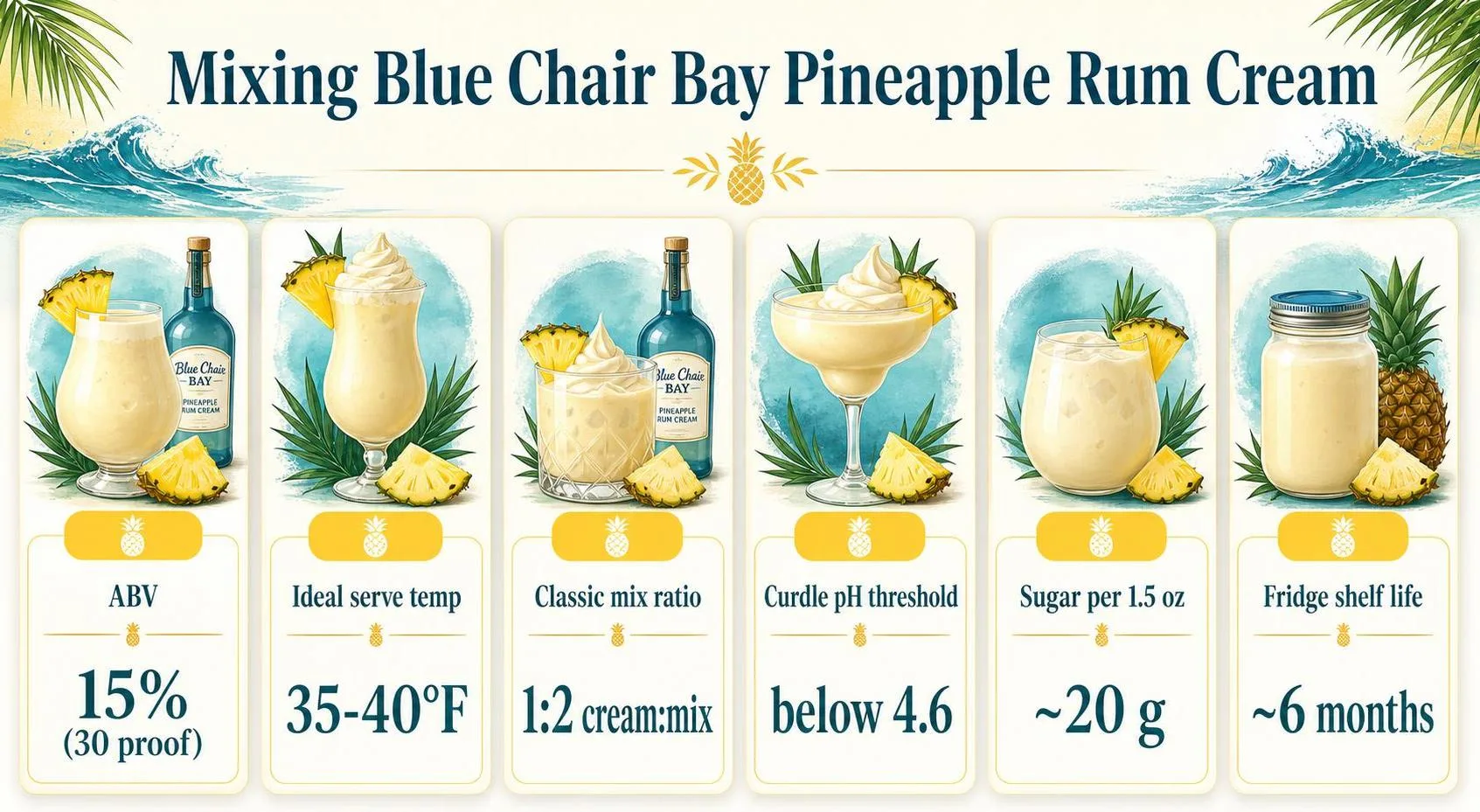 What To Mix With Blue Chair Bay Pineapple Rum Cream? 1 Mixing Blue Chair Bay Pineapple Rum Cream — key facts at a glance