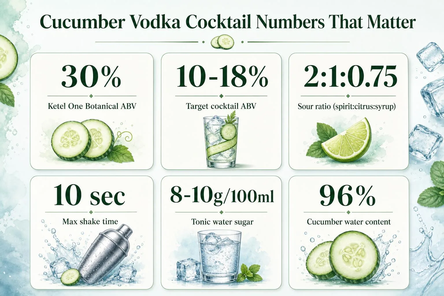 Cucumber Vodka Cocktail Numbers That Matter — key facts at a glance