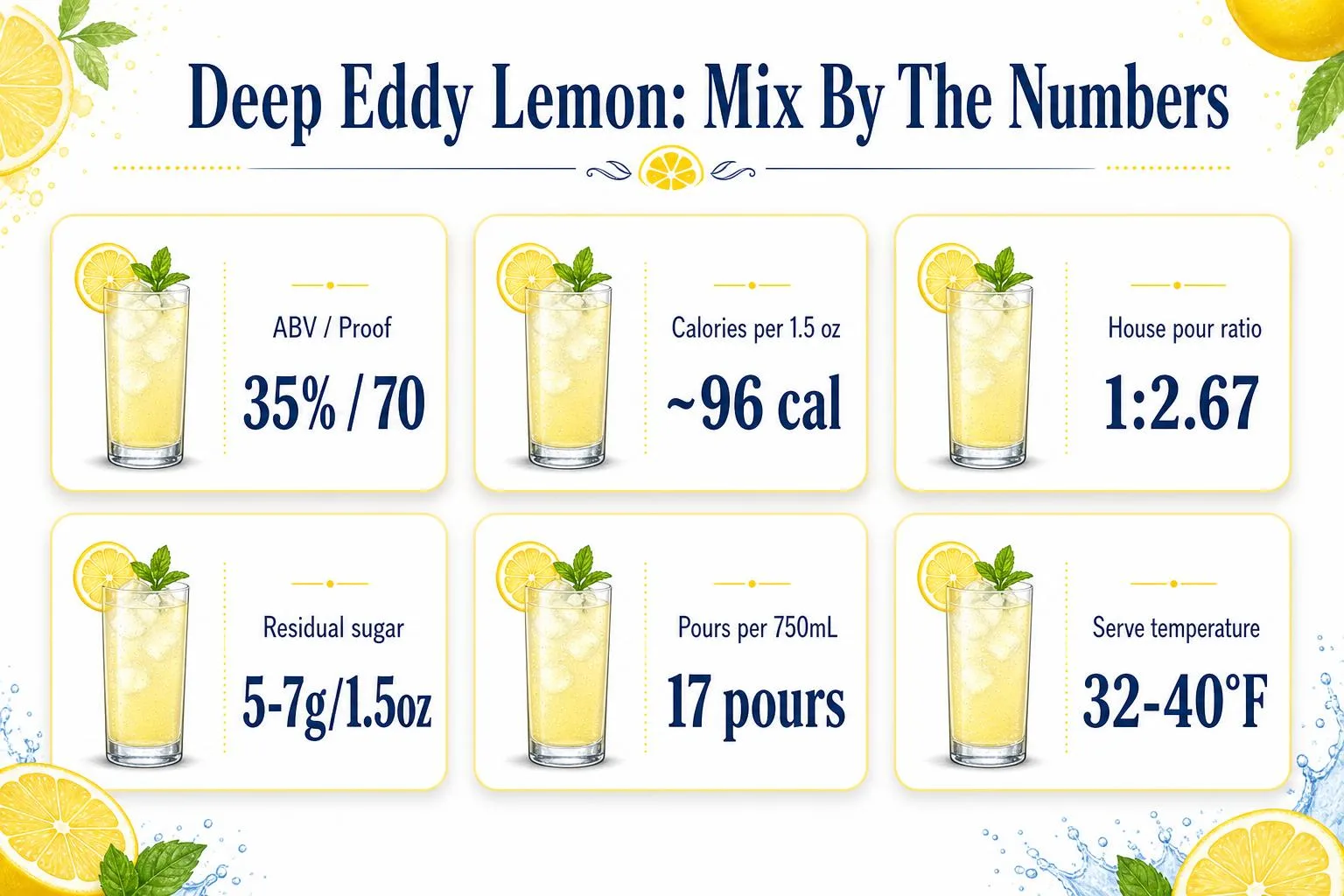 Deep Eddy Lemon: Mix By The Numbers — key facts at a glance