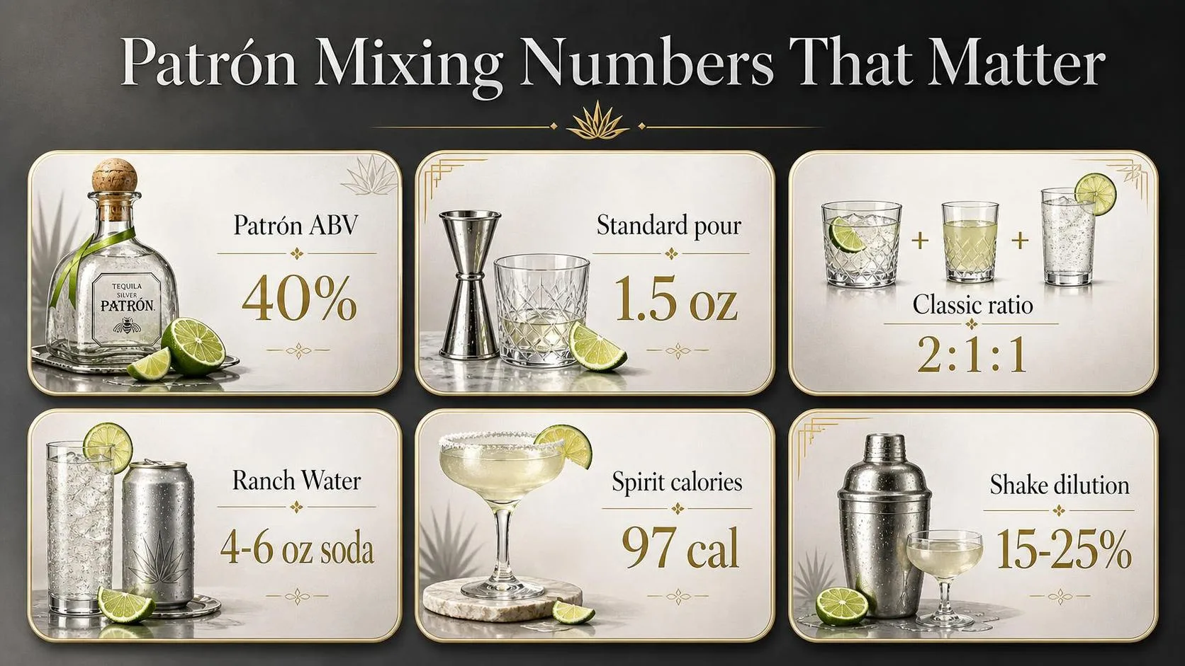What To Mix With Patron Tequila? 1 Patrón Mixing Numbers That Matter — key facts at a glance