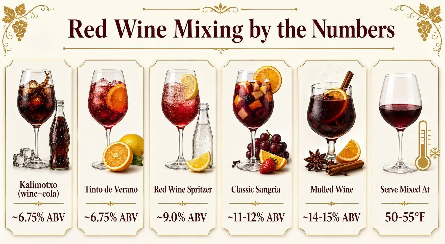 Red Wine Mixing by the Numbers — key facts at a glance
