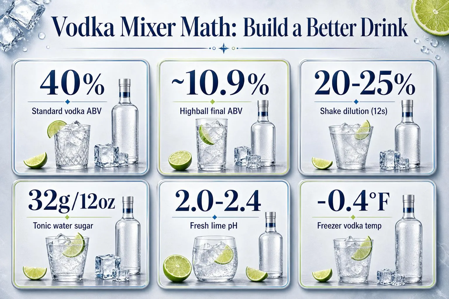 What To Mix With Vodka To Make It Taste Good? 1 Vodka Mixer Math: Build a Better Drink — key facts at a glance