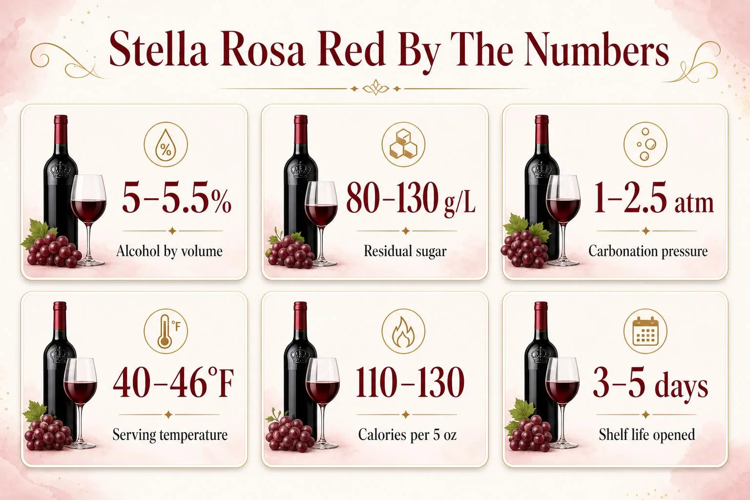 What Type Of Red Wine Is Stella Rosa? 1 Stella Rosa Red By The Numbers — key facts at a glance