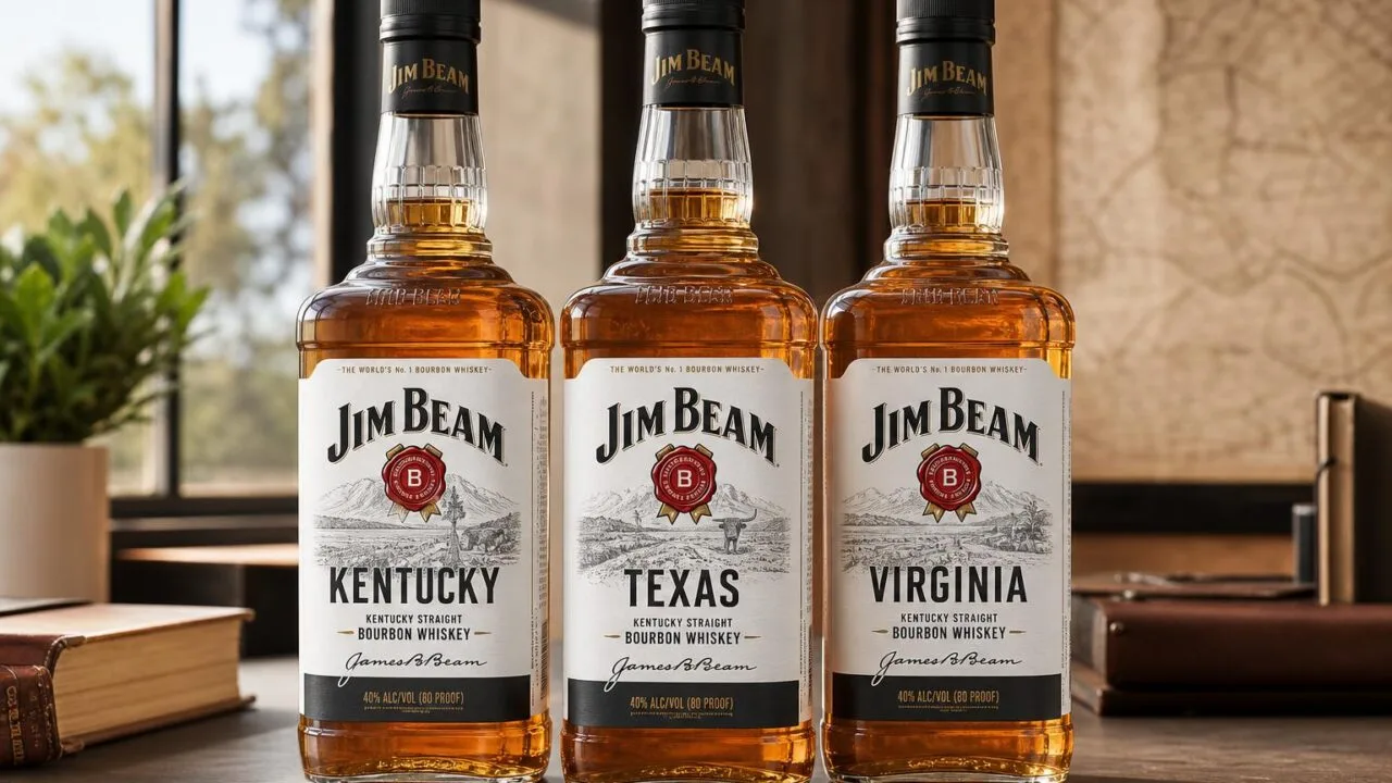 What US State Name Is Featured On Labels Of Jim Beam Whiskey