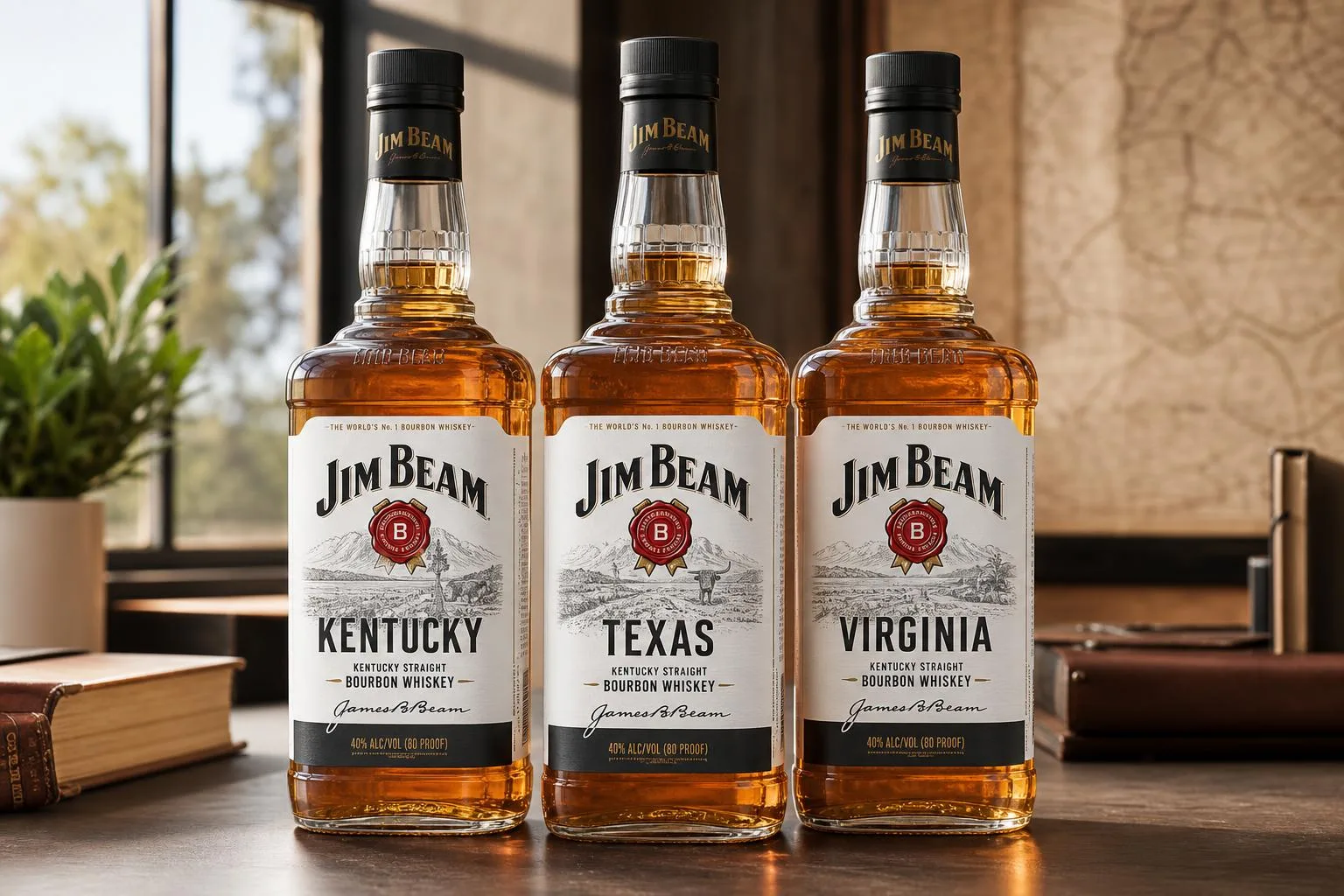 What US State Name Is Featured On Labels Of Jim Beam Whiskey