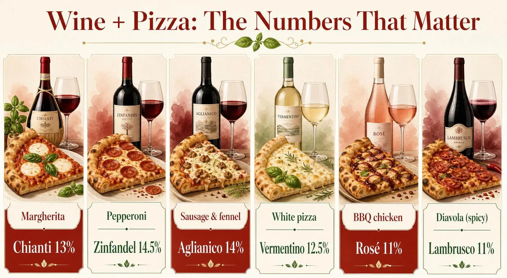 Wine + Pizza: The Numbers That Matter — key facts at a glance