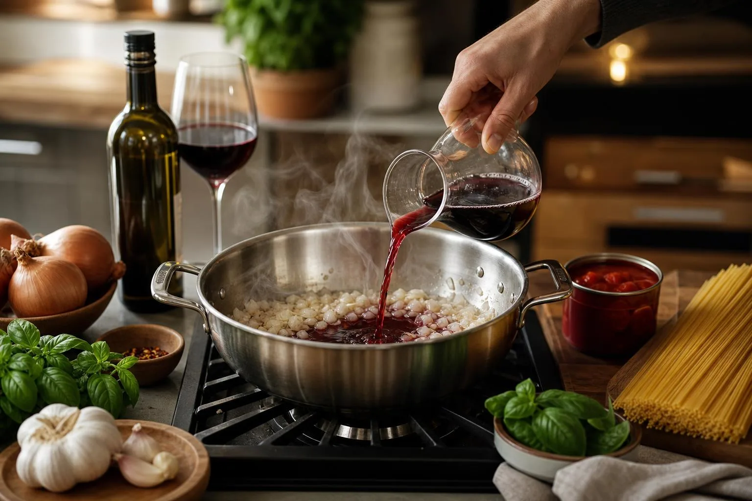 When To Add Red Wine To Spaghetti Sauce? 4 When To Add Red Wine To Spaghetti Sauce? — explained with facts and figures in this guide