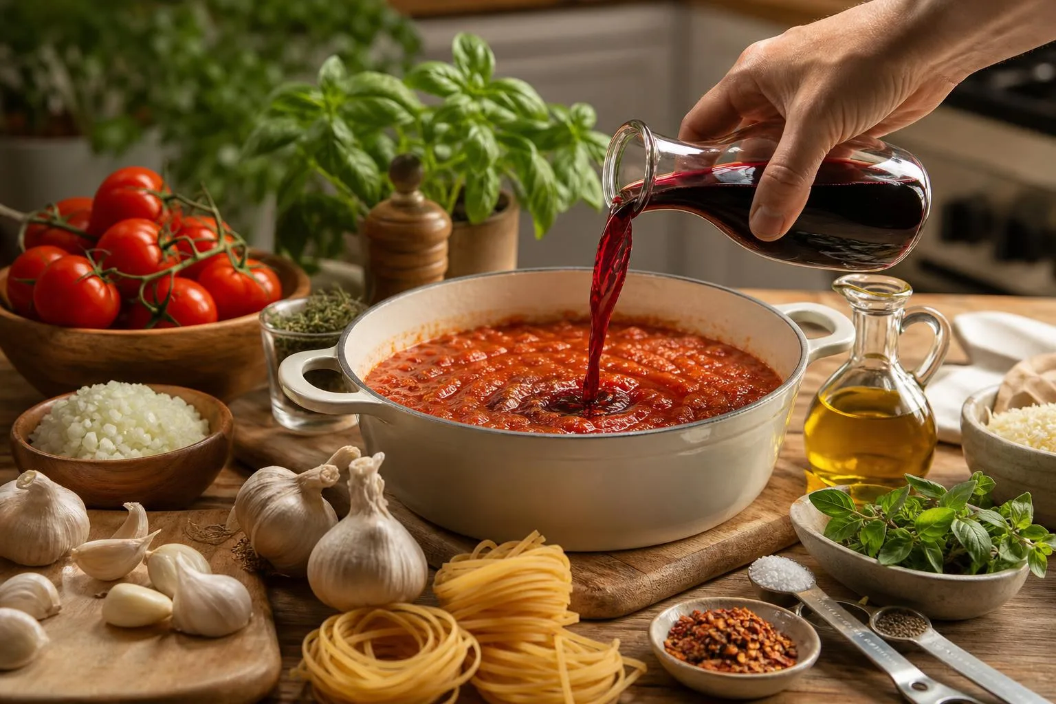 When To Add Red Wine To Spaghetti Sauce? 6 When To Add Red Wine To Spaghetti Sauce? — explained with facts and figures in this guide