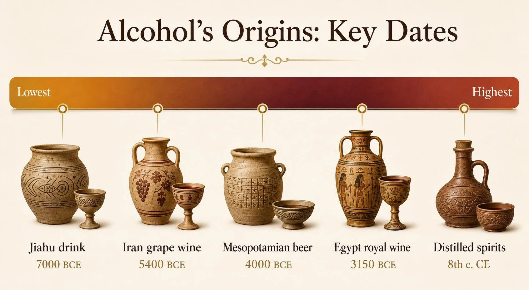 When Was Alcohol Invented? 1 Alcohol’s Origins: Key Dates — key facts at a glance