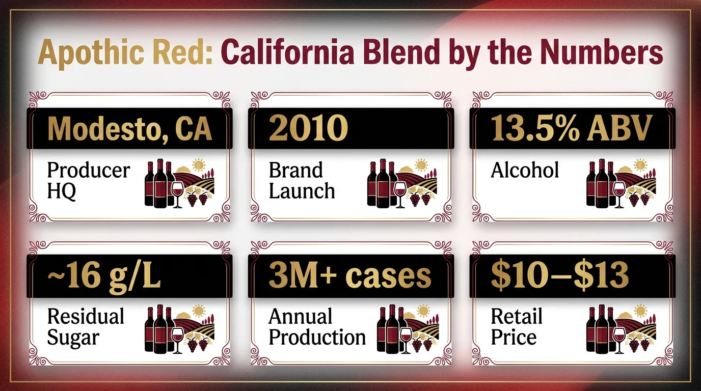 Apothic Red: California Blend by the Numbers — key facts at a glance