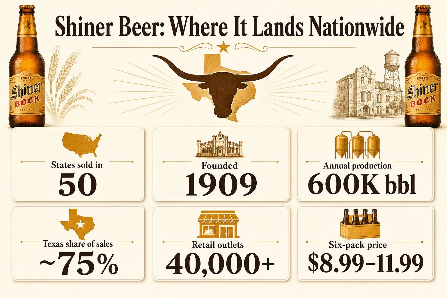 Where Is Shiner Beer Sold? 1 Shiner Beer: Where It Lands Nationwide — key facts at a glance