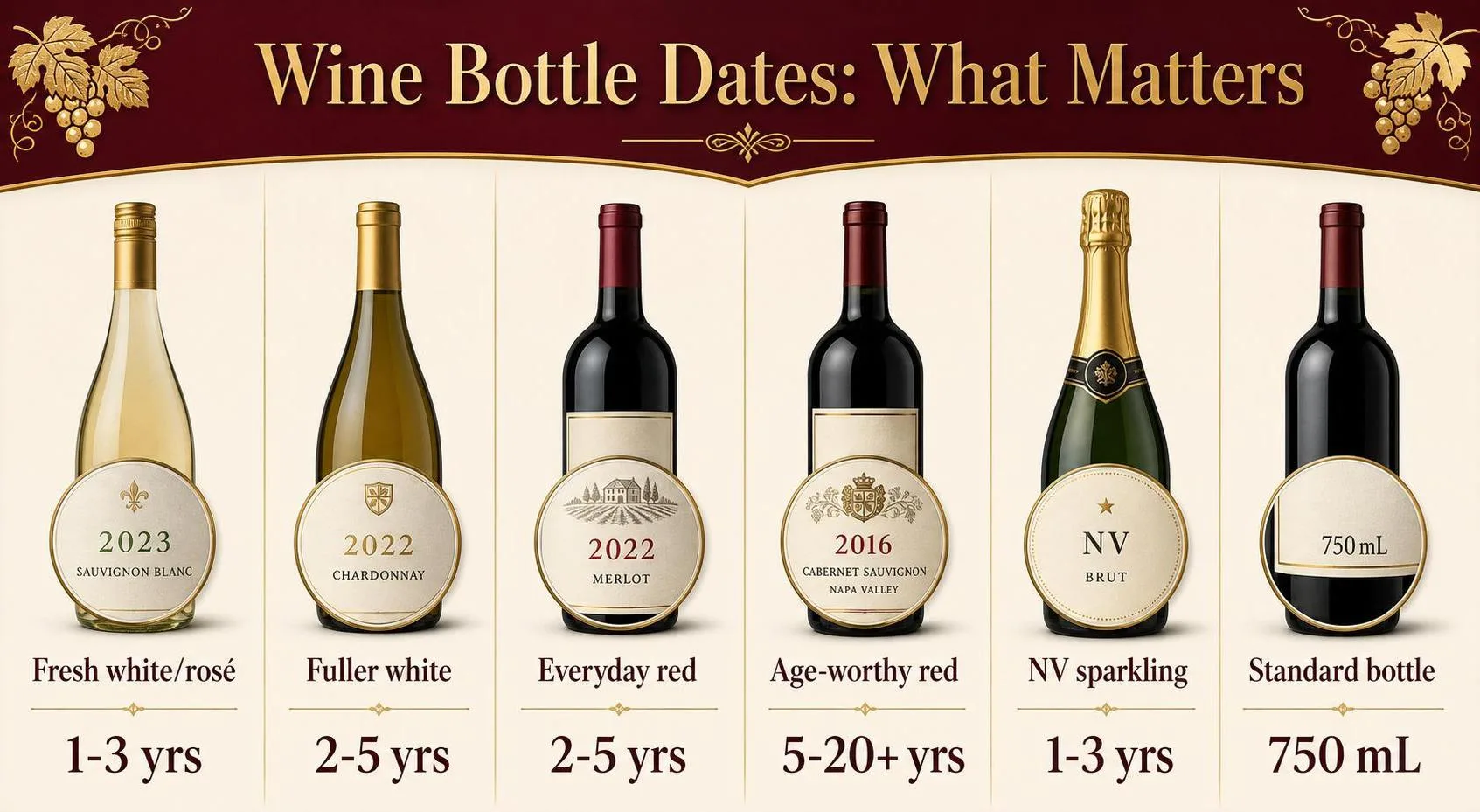 Wine Bottle Dates: What Matters — key facts at a glance