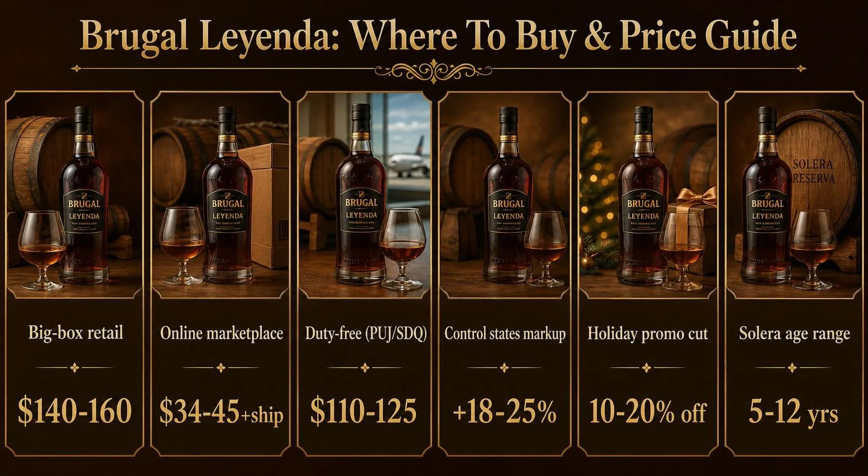 Where To Buy Brugal Leyenda Rum? 1 Brugal Leyenda: Where To Buy & Price Guide — key facts at a glance
