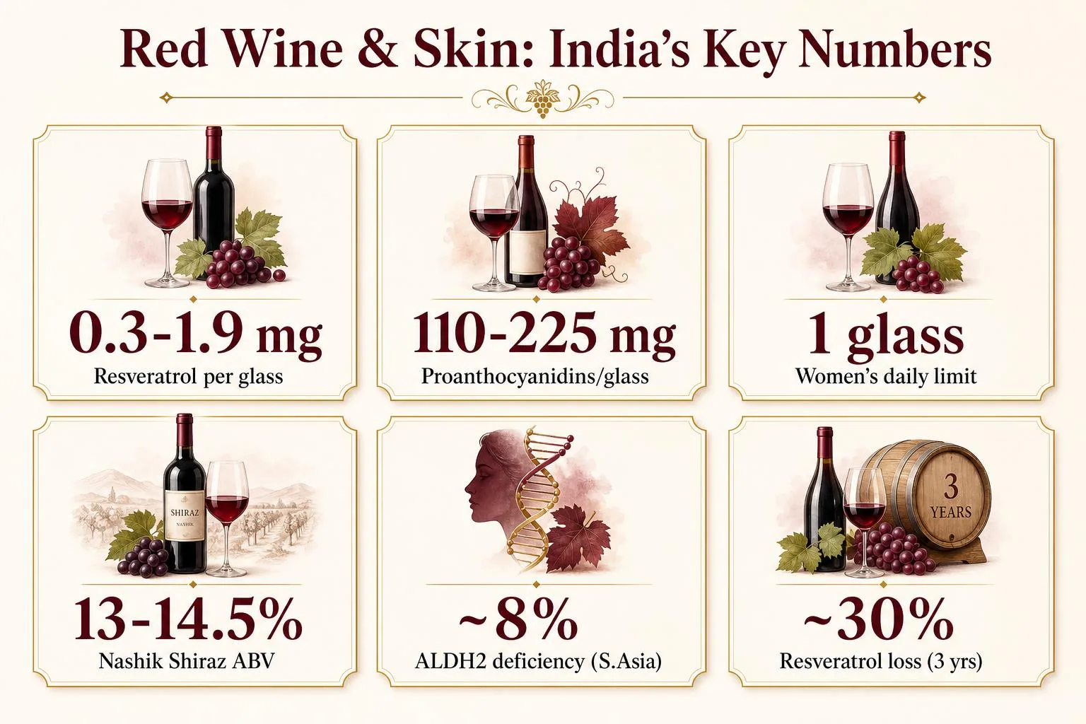 Red Wine & Skin: India's Key Numbers — key facts at a glance