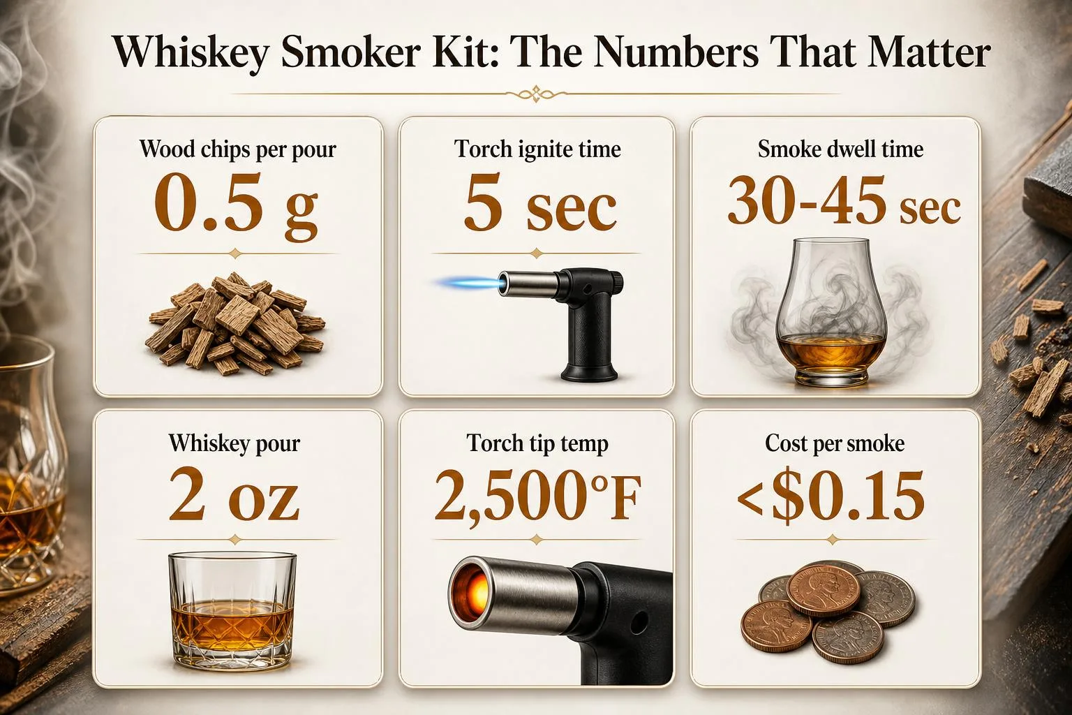 Whiskey Smoker Kit: The Numbers That Matter — key facts at a glance