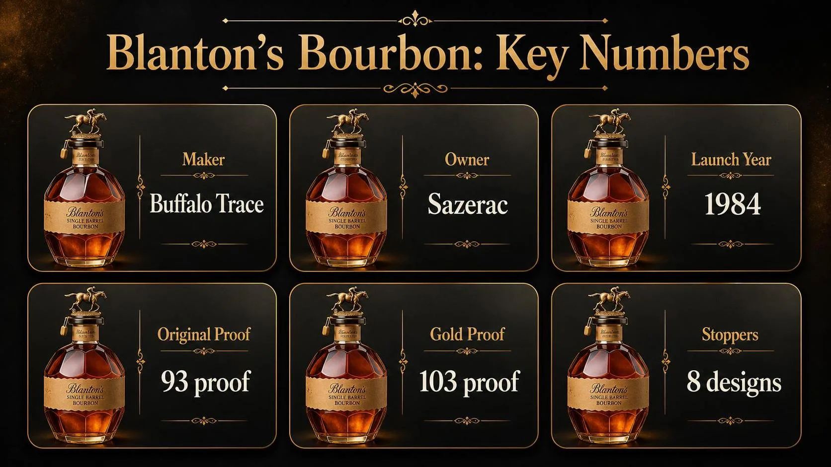 Blanton’s Bourbon: Key Numbers — key facts at a glance