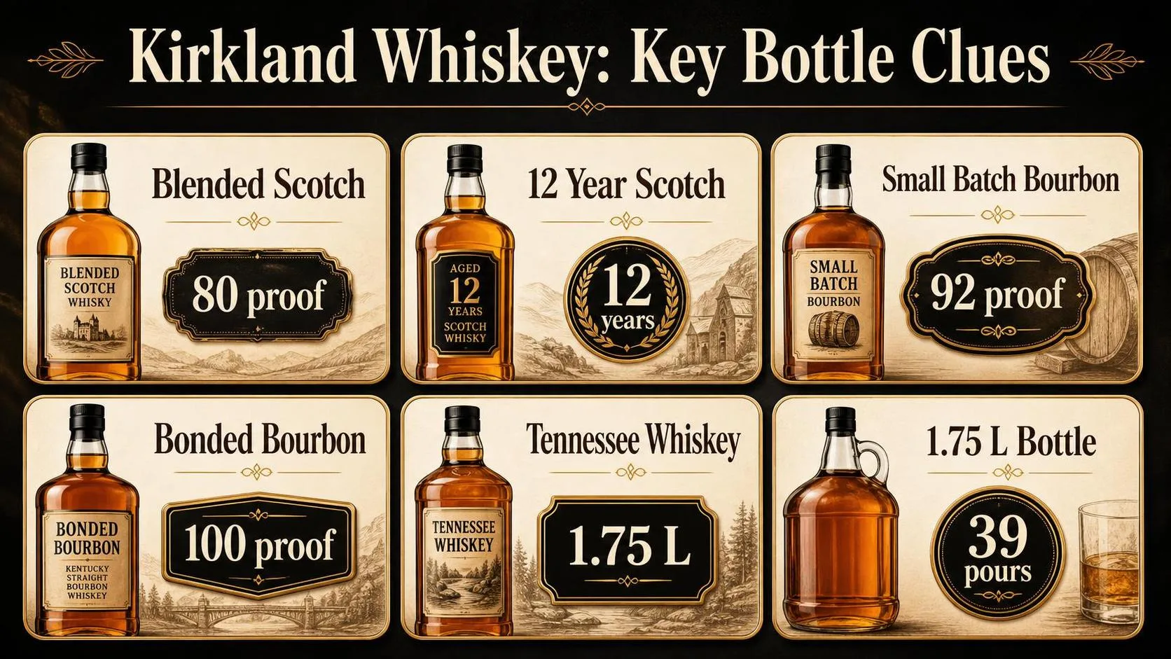 Who Makes Kirkland Whiskey For Costco? 1 Kirkland Whiskey: Key Bottle Clues — key facts at a glance