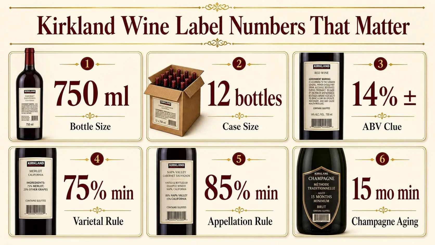Kirkland Wine Label Numbers That Matter — key facts at a glance