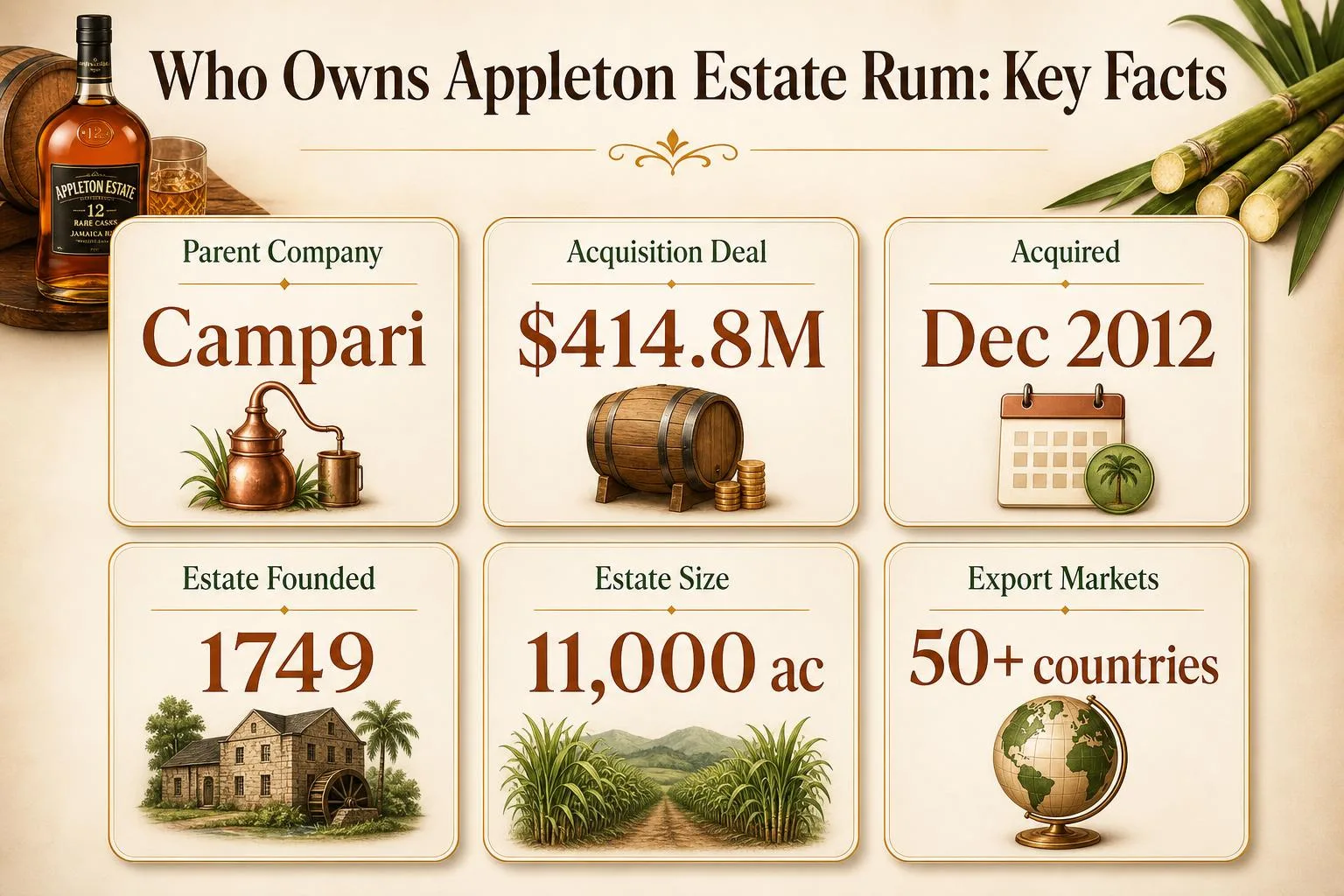 Who Owns Appleton Estate Rum? 1 Who Owns Appleton Estate Rum: Key Facts — key facts at a glance