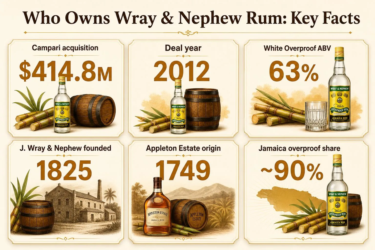 Who Owns Wray And Nephew Rum? 1 Who Owns Wray & Nephew Rum: Key Facts — key facts at a glance