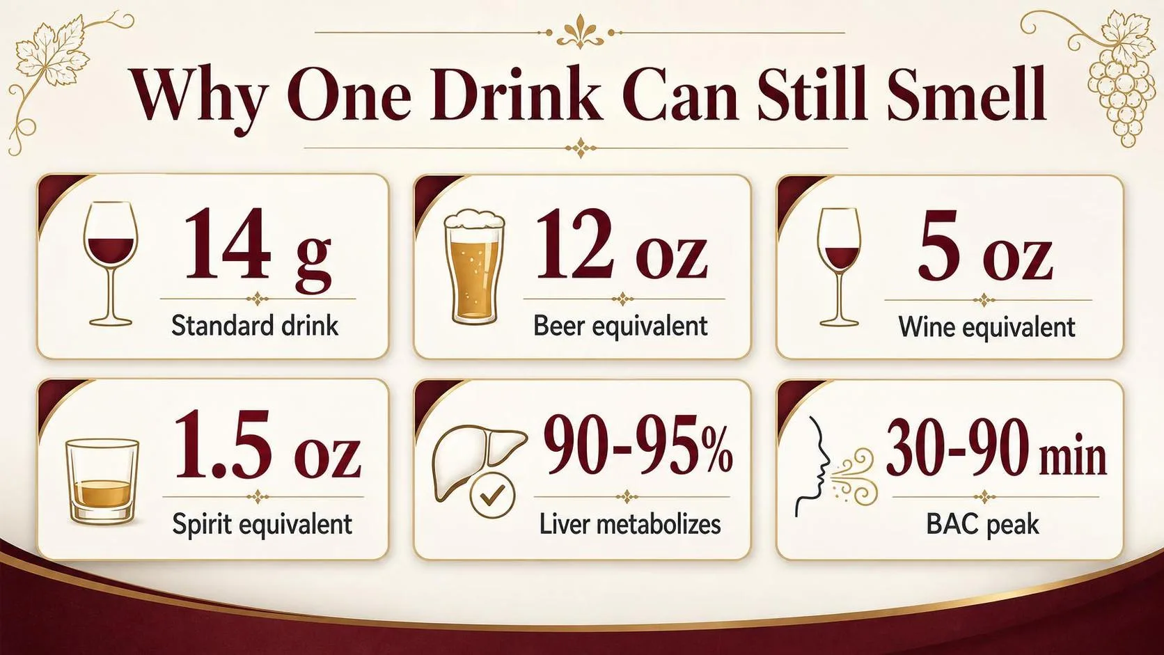 Why One Drink Can Still Smell — key facts at a glance