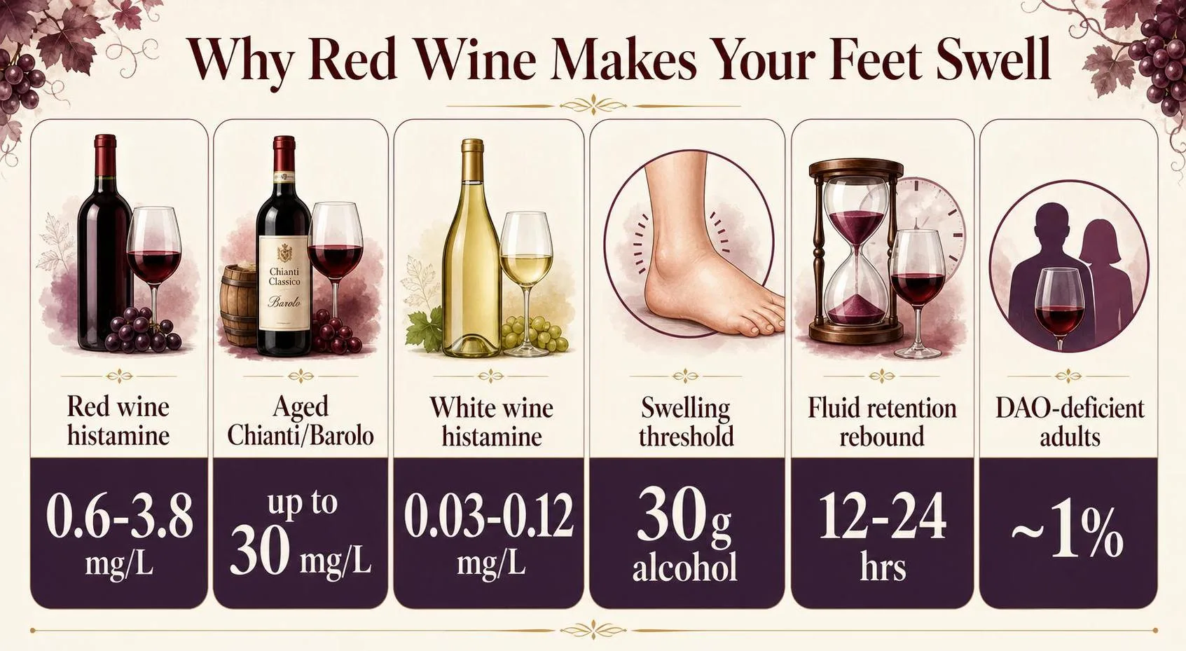 Why Do My Feet Swell When I Drink Red Wine? (Updated 2026 Wellness Guide) 1 Why Red Wine Makes Your Feet Swell — key facts at a glance