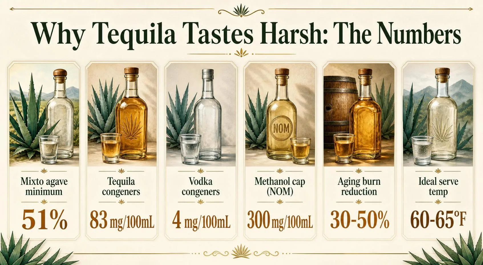 Why Tequila Tastes Harsh: The Numbers — key facts at a glance
