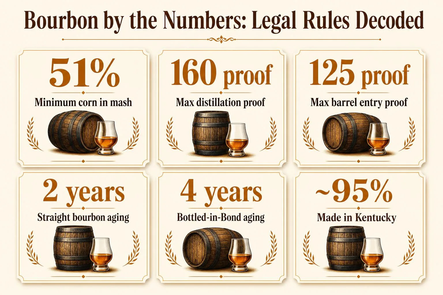 Bourbon by the Numbers: Legal Rules Decoded — key facts at a glance