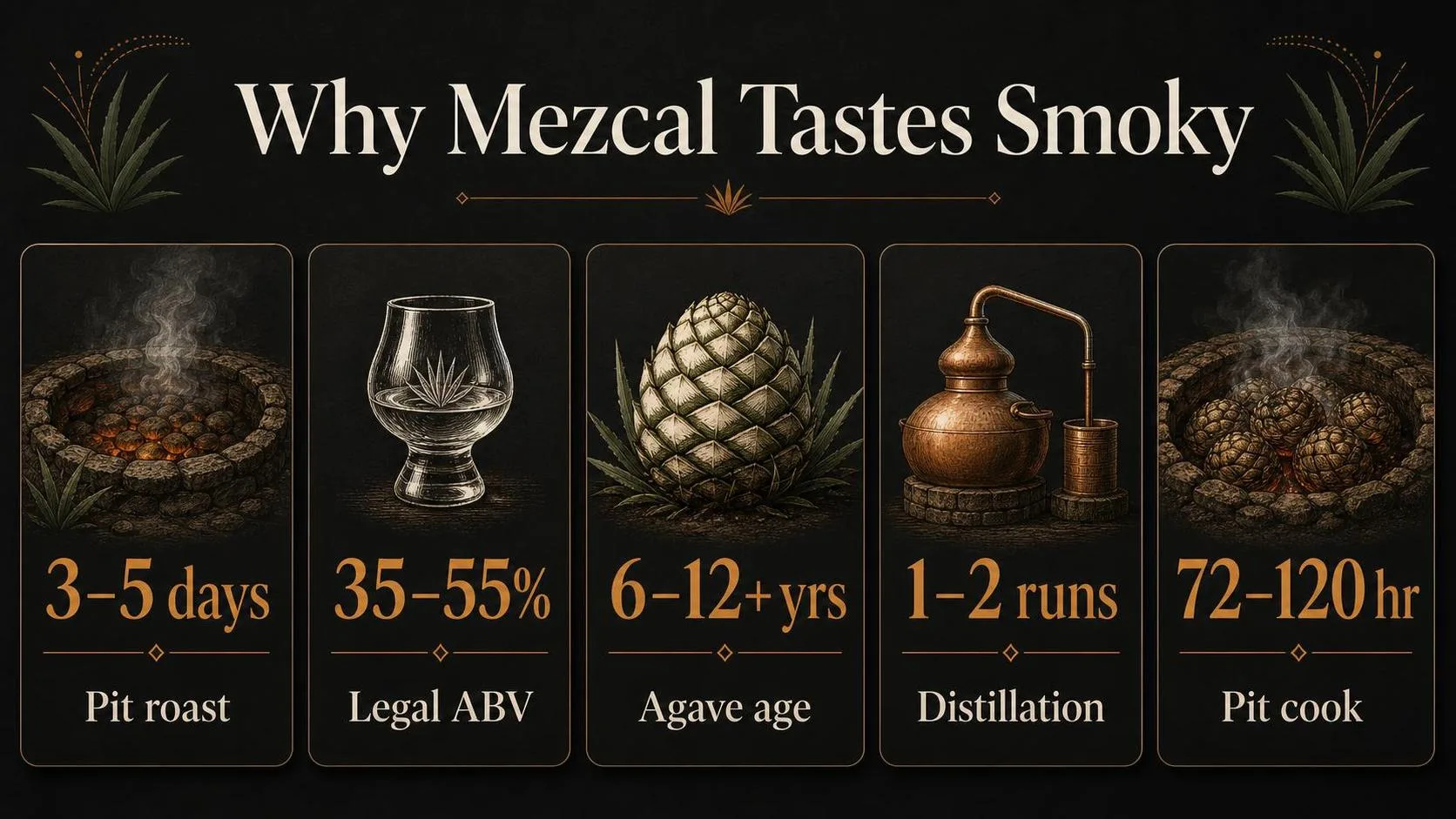 Why Is Mezcal Smoky? The Surprising Reason Behind Its Iconic Flavor (2026 Guide) 1 Why Mezcal Tastes Smoky — key facts at a glance