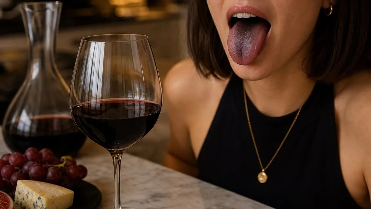 Why Is My Tongue Black After Drinking Red Wine