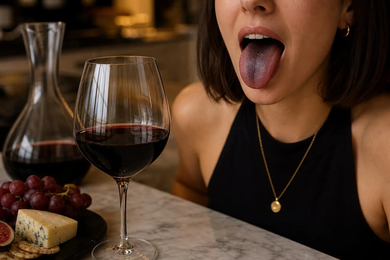 Why Is My Tongue Black After Drinking Red Wine
