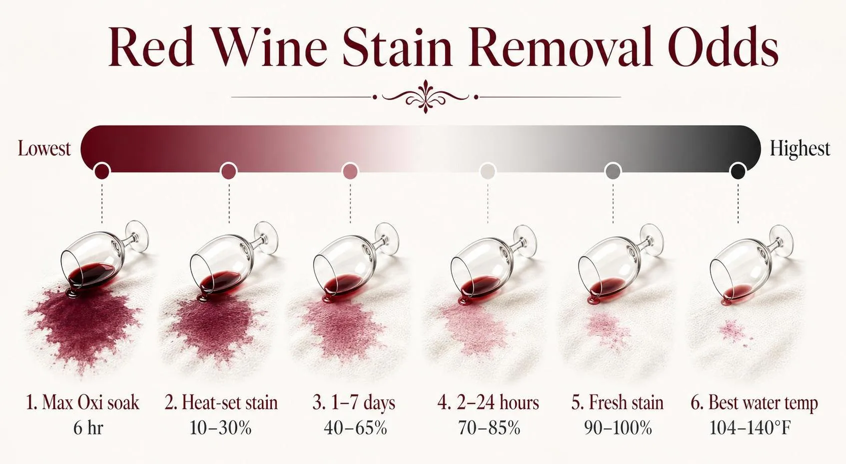 Will Oxiclean Remove Red Wine Stains? 1 Red Wine Stain Removal Odds — key facts at a glance