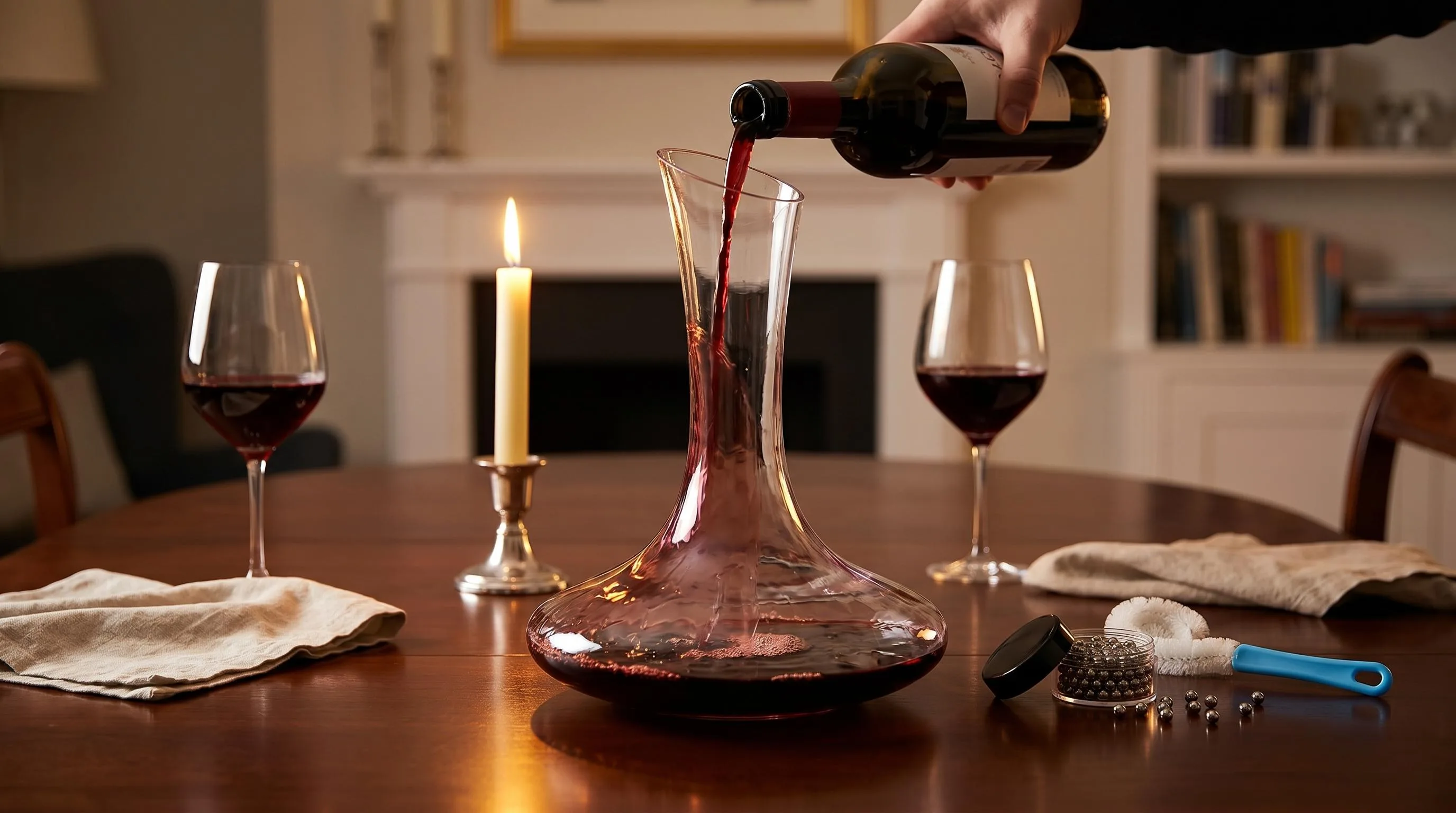 The YouYah GG-01 shown in everyday use at home, as tested by FlightWineBar