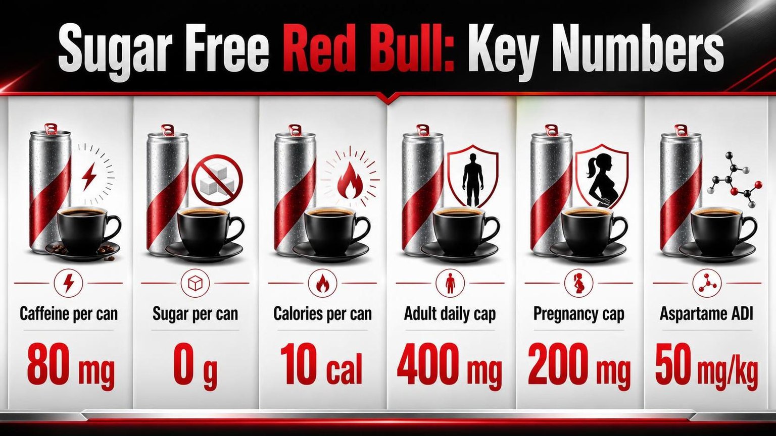 Are Sugar Free Red Bulls Bad for You? 1 Sugar Free Red Bull: Key Numbers — key facts at a glance