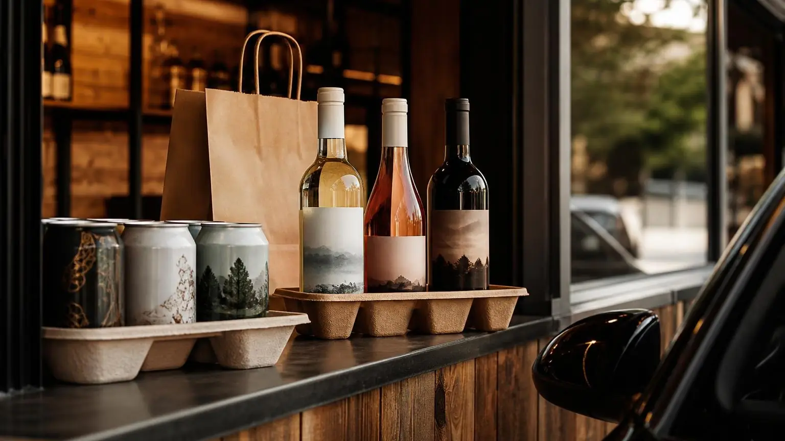 Beer and wine drive thru