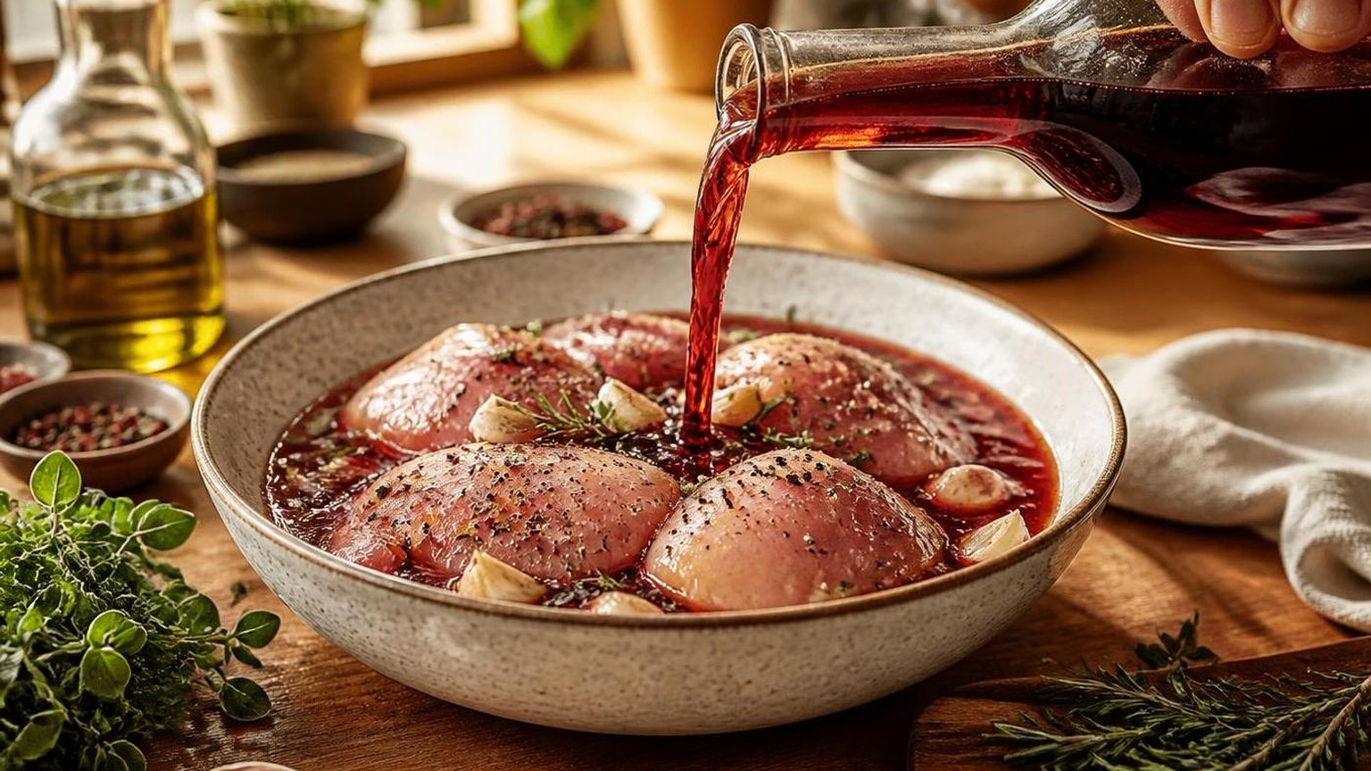 Can You Marinate Chicken In Red Wine Vinegar? — measured, not estimated