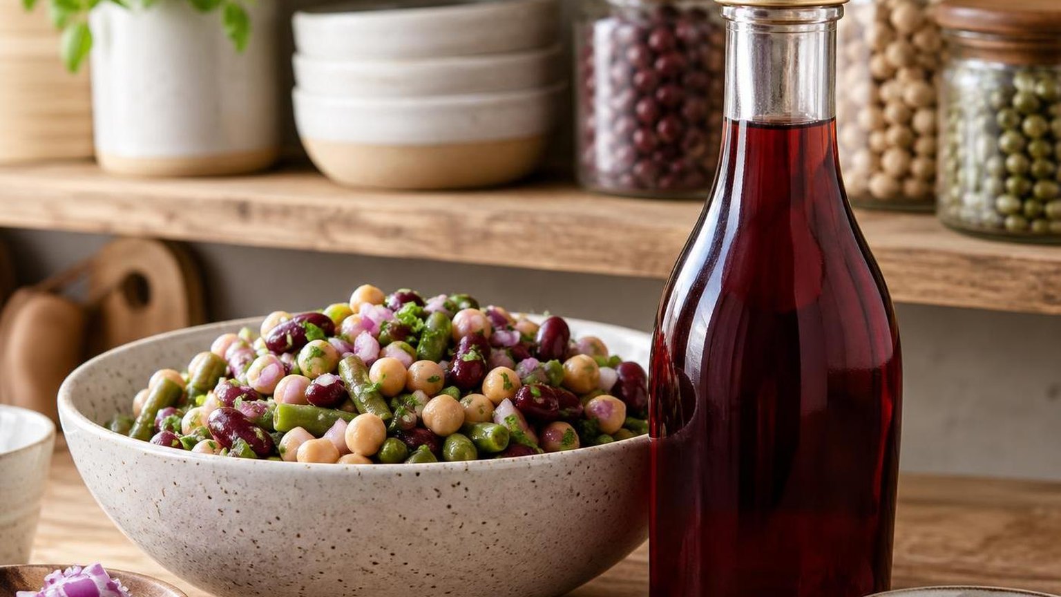 Can You Use Red Wine Vinegar In 3 Bean Salad? — side by side with the alternatives