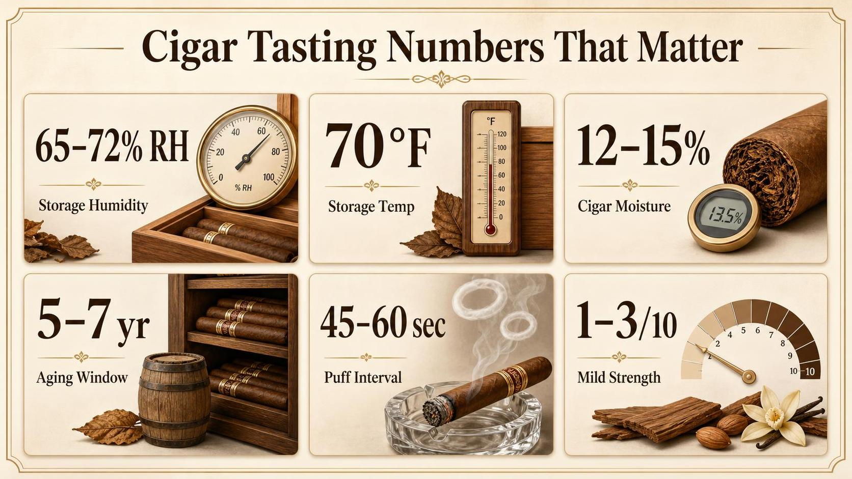 Cigar Tasting Numbers That Matter — key facts at a glance