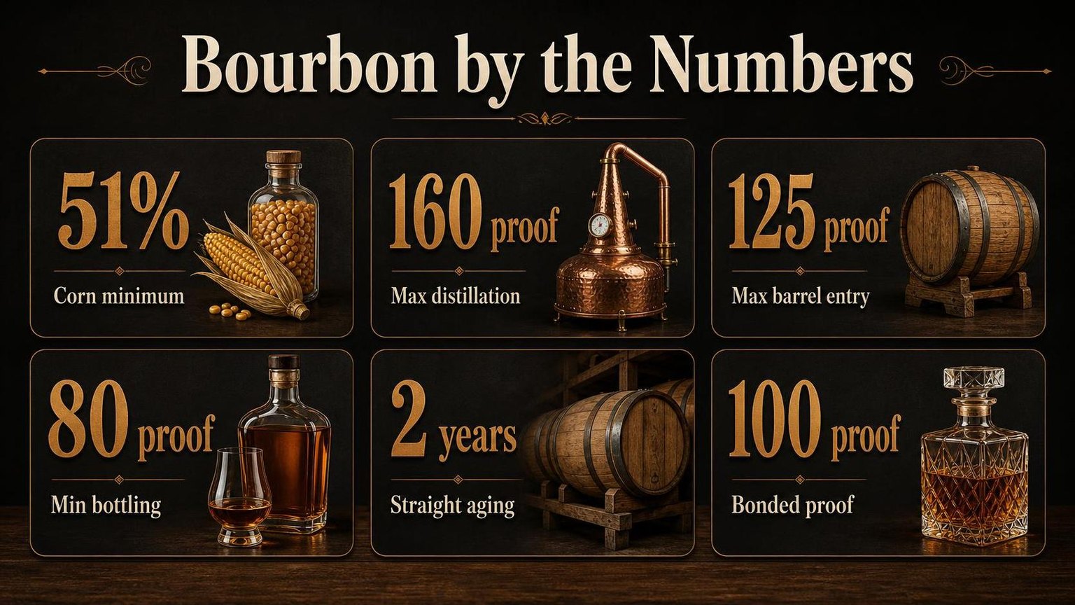 Different Types of Bourbon and What Sets Them Apart 1 Bourbon by the Numbers — key facts at a glance