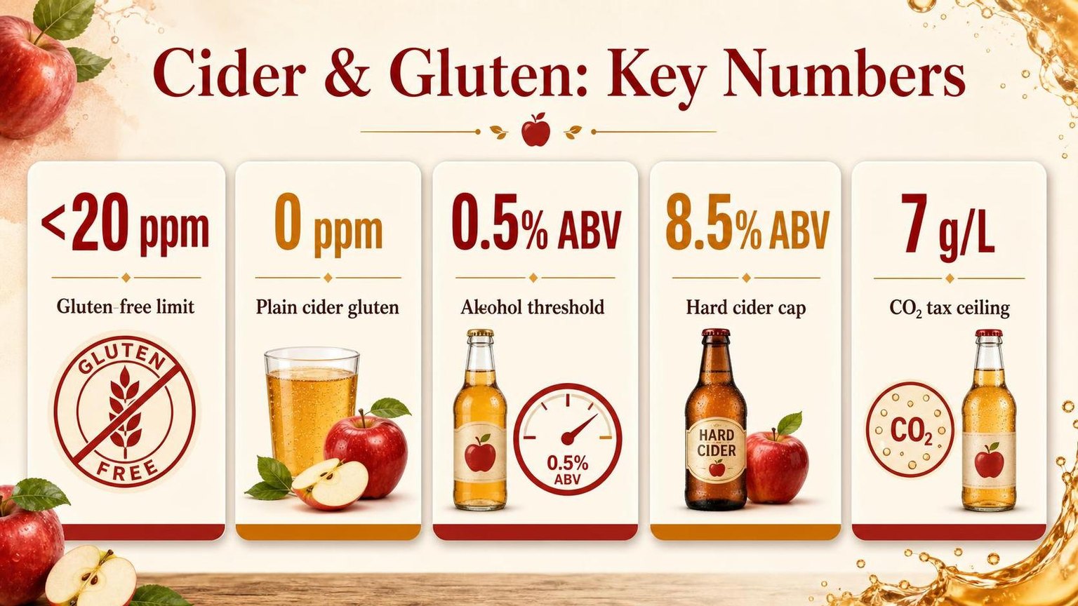 Cider & Gluten: Key Numbers — key facts at a glance