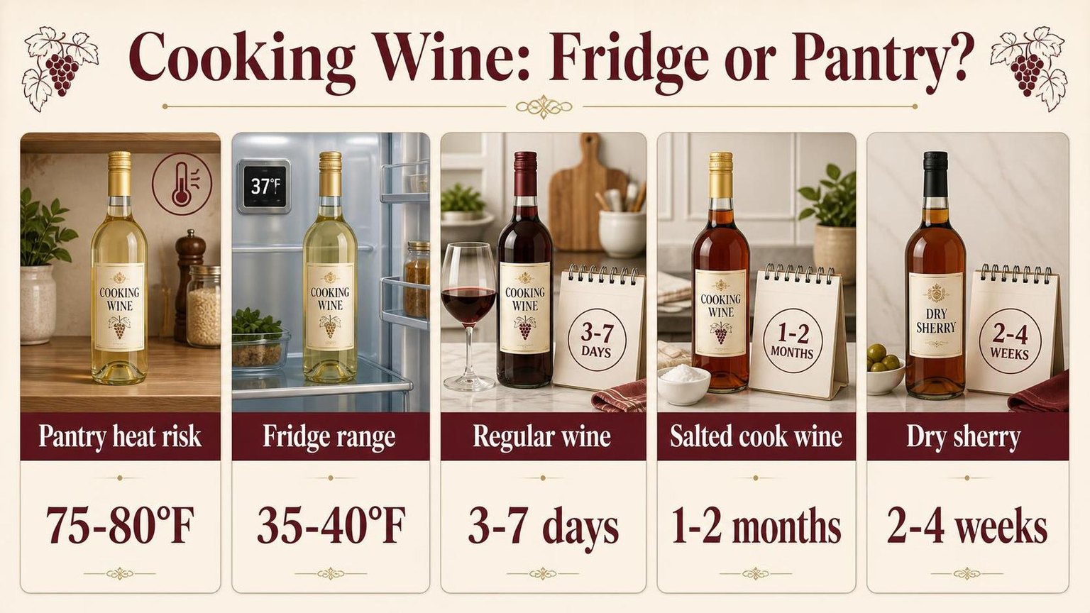 Cooking Wine: Fridge or Pantry? — figures worth remembering