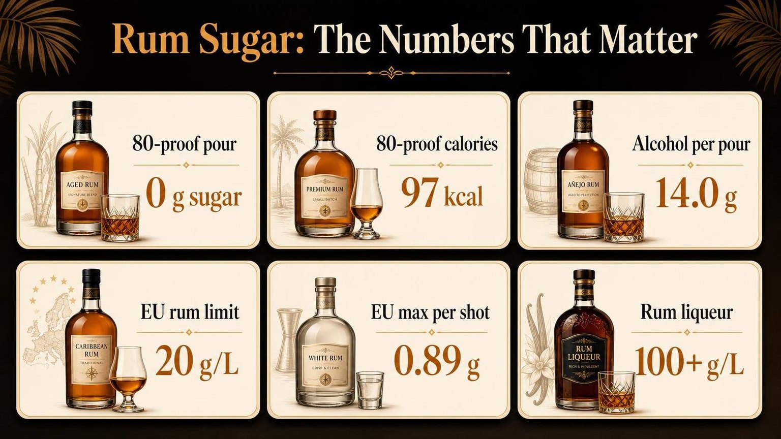 Does Rum Have Sugar in It? 1 Rum Sugar: The Numbers That Matter — key facts at a glance