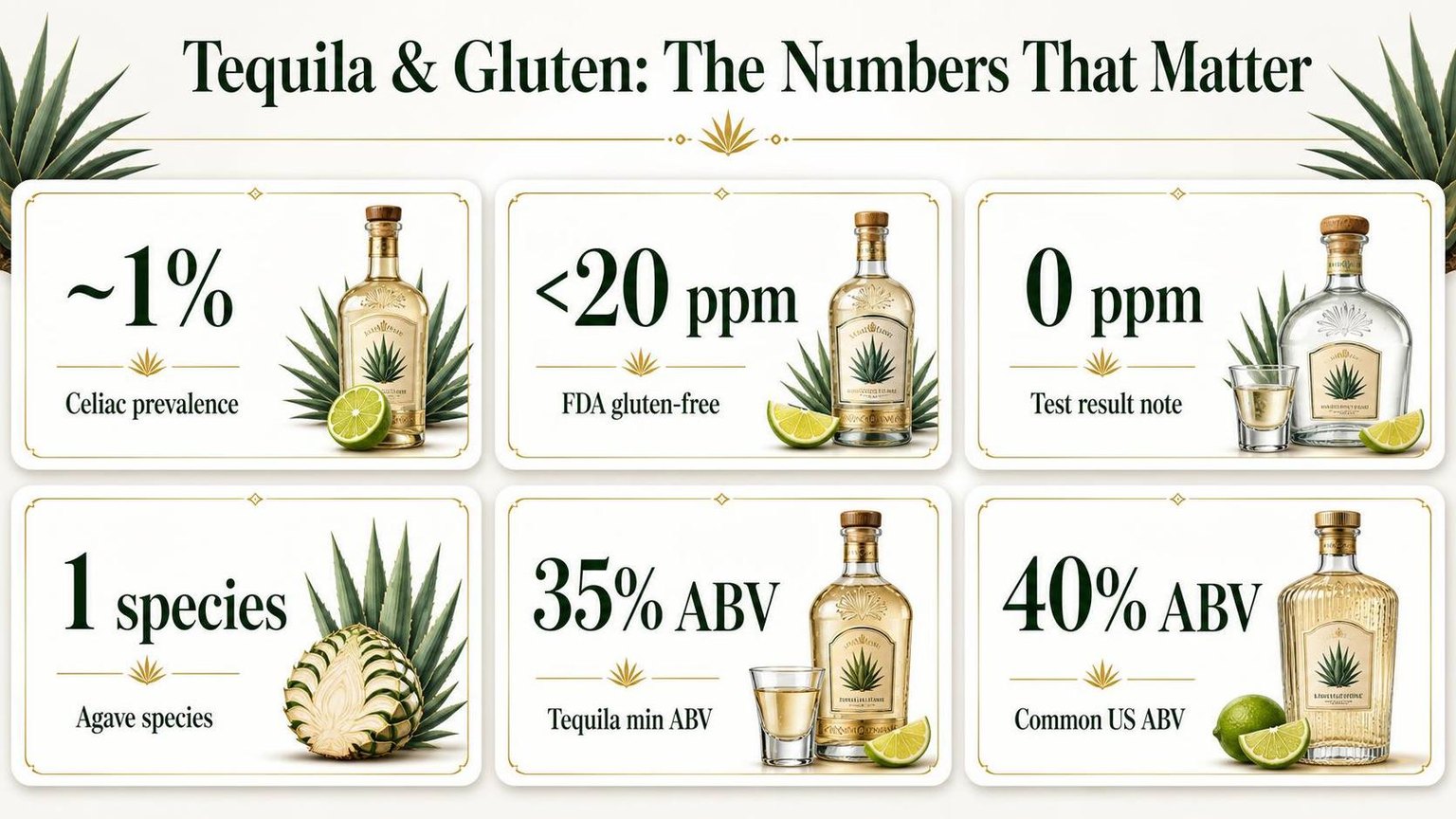 Tequila & Gluten: The Numbers That Matter — figures worth remembering
