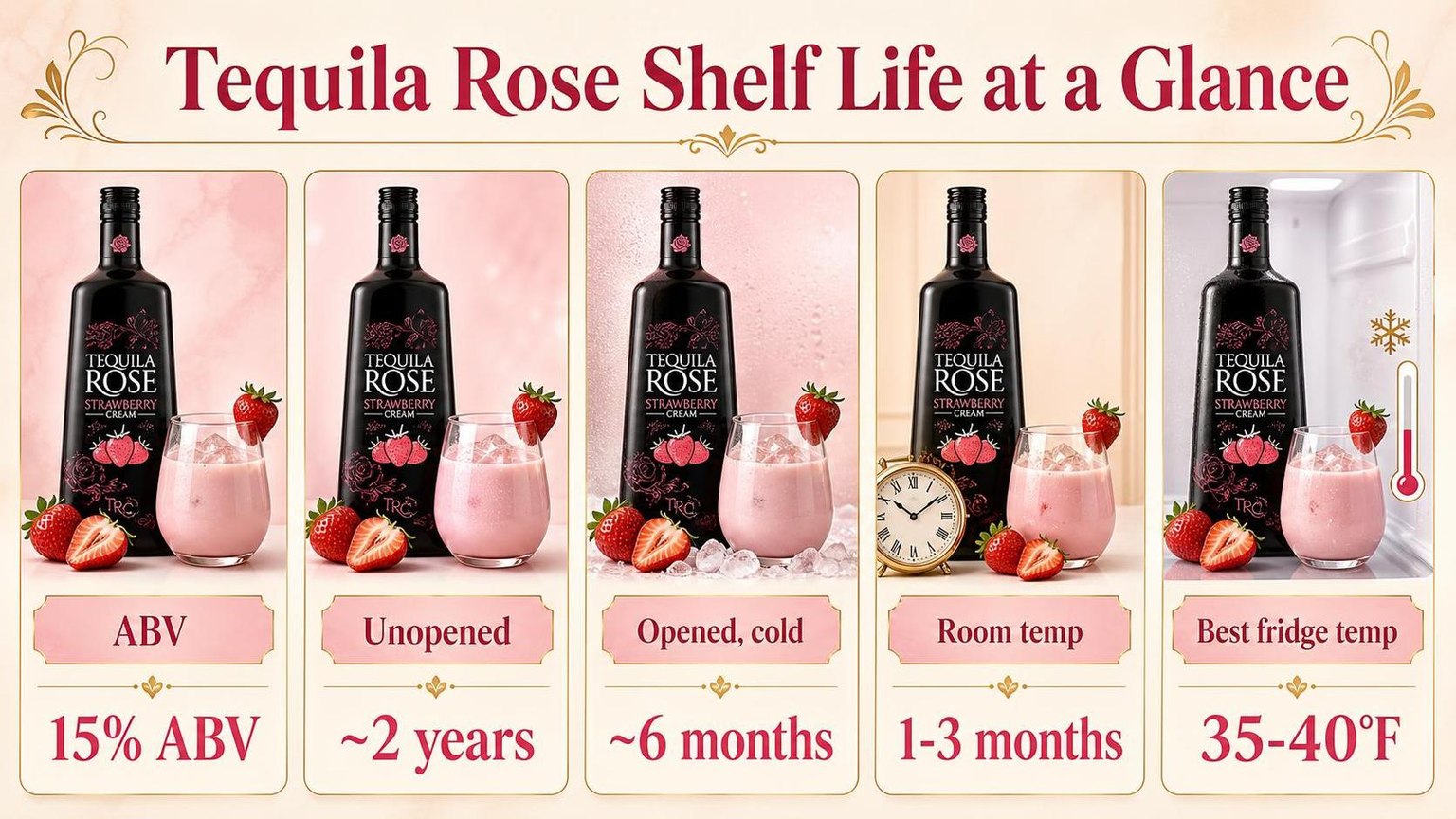 Tequila Rose Shelf Life at a Glance — figures worth remembering