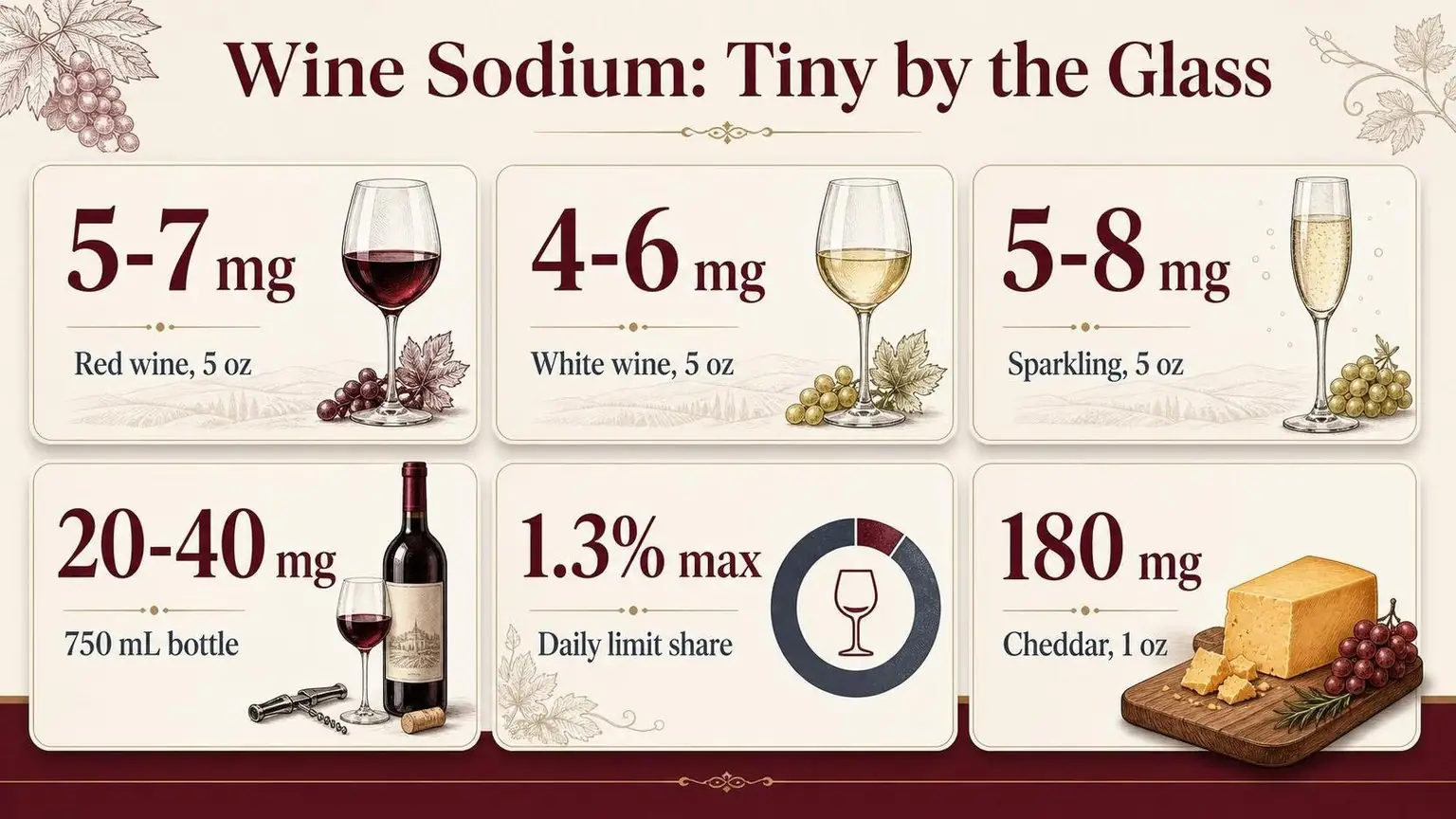 Wine Sodium: Tiny by the Glass — key facts at a glance
